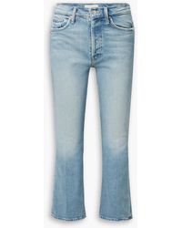 Mother - The Tripper Cropped High-rise Flared Jeans - Lyst