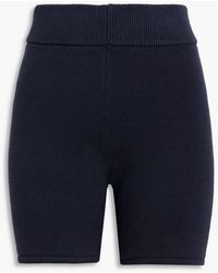 The Upside - Riviera Pia Striped Organic Cotton-blend Shorts - Lyst