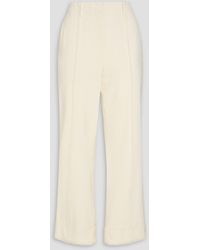Jonathan Simkhai - Sully Cropped Twill Wide-Leg Pants - Lyst