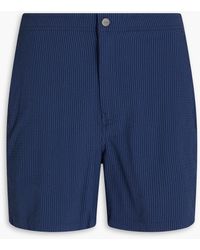 Onia - Calder 6e Mid-length Striped Seersucker Swim Shorts - Lyst