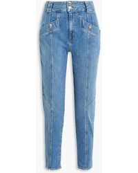 10 Crosby Derek Lam - Alexa Cropped High-rise Tapered Jeans - Lyst