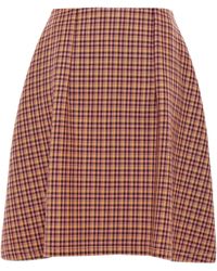 Nina Ricci Flared Wool Skirt Antique Rose - Pink