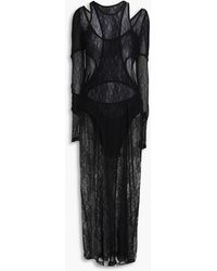 Dion Lee - Mehrlagiges maxikleid aus stretch-spitze - Lyst
