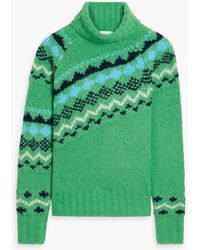 10 Crosby Derek Lam - Brushed Jacquard-knit Turtleneck Sweater - Lyst