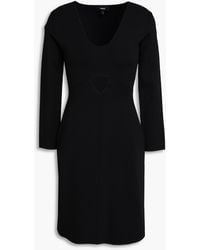 Theory - Cutout Stretch-knit Mini Dress - Lyst