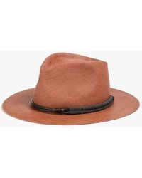 Brunello Cucinelli - Bead-embellished Straw Sun Hat - Lyst