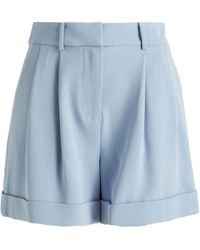 Diane von Furstenberg Shaina Crepe Shorts - Blue