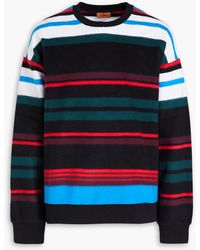 Missoni - Sweatshirt aus baumwollfleece mit streifen - Lyst
