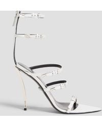 Versace - Sandalen aus leder mit schnalle - Lyst