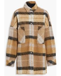 IRO - Aponi Oversized Checked Wool-blend Felt Shirt Jacket - Lyst
