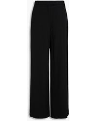 Jonathan Simkhai - Hose "lilo" aus crêpe mit weitem bein und falten - Lyst