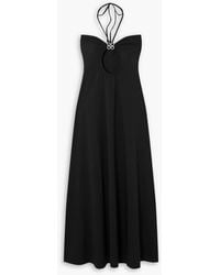 Dodo Bar Or - Whitney neckholder-maxikleid aus stretch-jersey mit cut-out und verzierung - Lyst