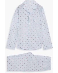 Derek Rose - Nelson Printed Cotton-poplin Pajama Set - Lyst