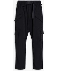 Y-3 - Cropped Lyocell-blend Twill Cargo Pants - Lyst