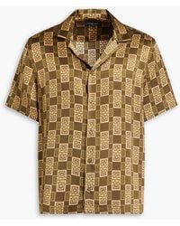 Frescobol Carioca - Roberto Printed Silk-Satin Shirt - Lyst