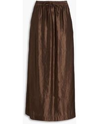 Loulou de Saison - Liam Linen And Silk-blend Maxi Skirt - Lyst