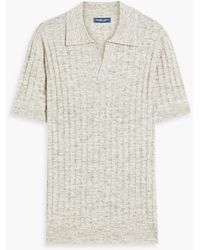Frescobol Carioca - Rino Slim-fit Ribbed Cotton-blend Polo Shirt - Lyst