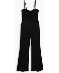 Jonathan Simkhai - Rebecca jumpsuit mit weitem bein aus crêpe mit falten - Lyst