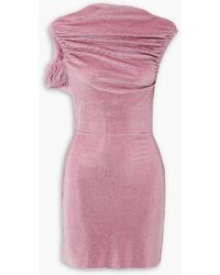 Christopher Kane - Bubblegum Cutout Crystal-embellished Velvet Mini Dress - Lyst