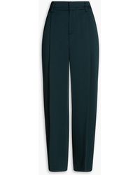 Vince - Pleated Twill Wide-leg Pants - Lyst