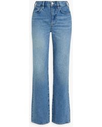FRAME - Le Jane High-rise Straight-leg Jeans - Lyst