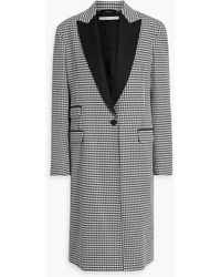 Another Tomorrow - Cotton-blend Houndstooth Tweed Coat - Lyst