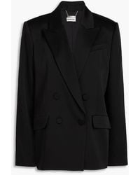 Jonathan Simkhai - Norah Double-Breasted Crepe-Satin Blazer - Lyst