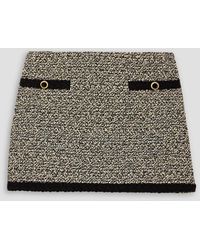 Alessandra Rich - Minirock aus tweed aus einer baumwollmischung mit pailletten - Lyst