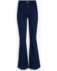 PAIGE - Laurel Canyon High-rise Bootcut Jeans - Lyst