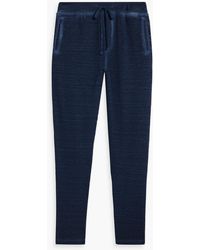 120% Lino - Mélange Linen And Cotton-blend French Terry Drawstring Sweatpants - Lyst
