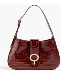 Sandro - Schultertasche "janet" aus leder mit krokodileffekt - Lyst