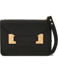 Sophie Hulme Milner Mini Matte-leather Shoulder Bag Black