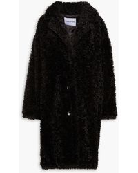 Stand Studio - Anika Oversized Faux Shearling Coat - Lyst