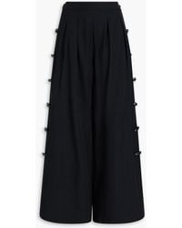 FARM Rio - Hose mit weitem bein aus faille mit falten - Lyst