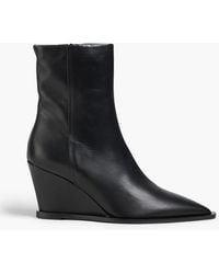 Atp Atelier - Pratella Leather Wedge Ankle Boots - Lyst
