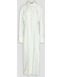 Rohe - Gingham Silk-Twill Maxi Shirt Dress - Lyst