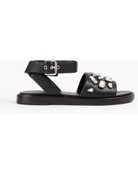 3.1 Phillip Lim - Nadine Crystal-Embellished Leather Sandals - Lyst