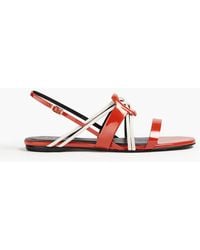 Roger Vivier - Patent-leather Slingback Sandals - Lyst