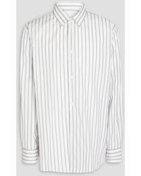 Studio Nicholson - Santos Striped Cotton-poplin Shirt - Lyst