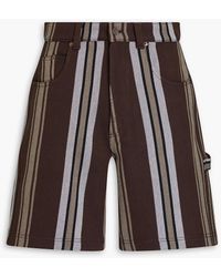 Jacquemus - Panini Striped Cotton-blend Twill Shorts - Lyst