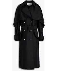 Zimmermann - Belted Wool And Silk-Blend Trench Coat - Lyst