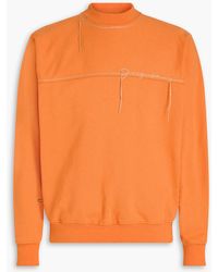 Jacquemus - Fio Embroidered Cotton-fleece Sweatshirt - Lyst