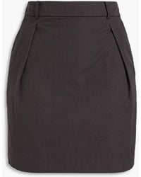 Ba&sh - Vanessa Pleated Cotton Mini Skirt - Lyst