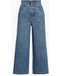 Joie - High-rise Wide-leg Jeans - Lyst