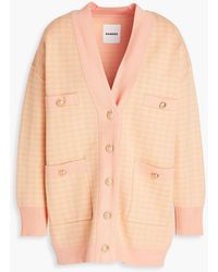 Sandro - Dane Houndstooth Knitted Cardigan - Lyst