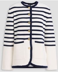 Rag & Bone - Nancy Striped Merino Wool-Blend Cardigan - Lyst