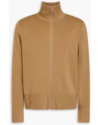 Sandro - Wool-blend Zip-up Cardigan - Lyst