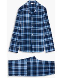 Derek Rose - Kelburn Checked Cotton-flannel Pajama Set - Lyst