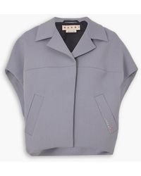 Marni - Jacke aus einer woll-mohairmischung mit stickerei - Lyst