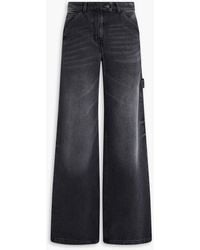 Courreges - Faded High-Rise Wide-Leg Jeans - Lyst